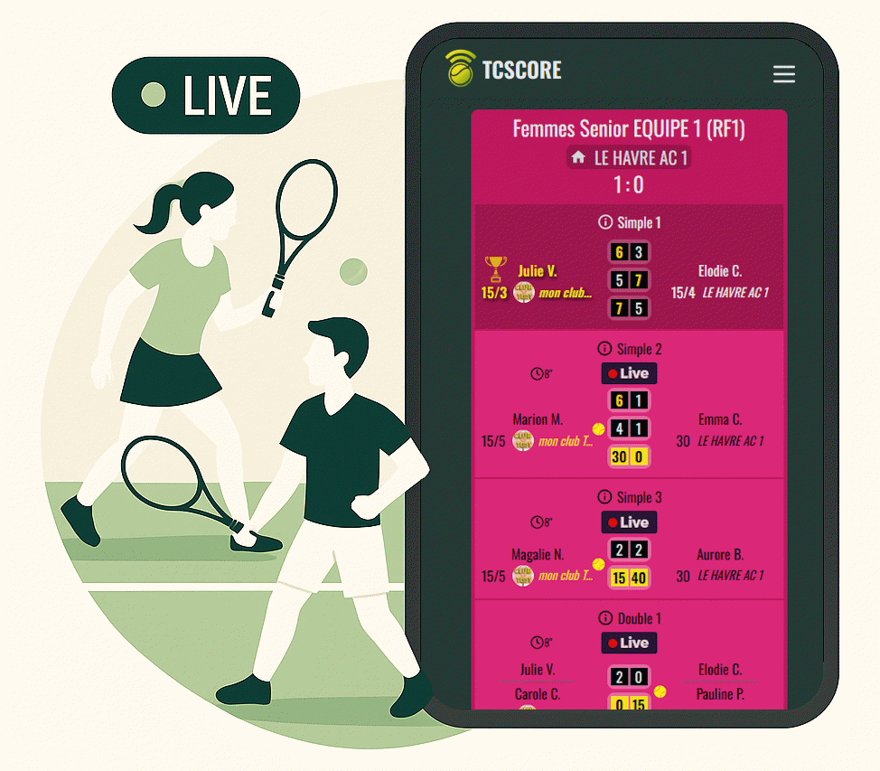 Partagez vos scores en live